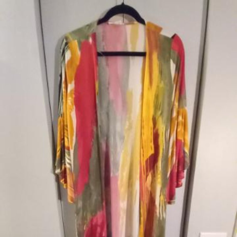 Dressy Bell Sleeves Open Front Cardigan.